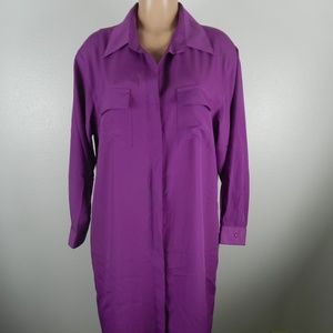 Suzi Chin for Maggy Boutique LS BD Dress Purple 14